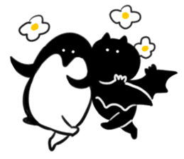 Penguin & Bat sticker #1942066