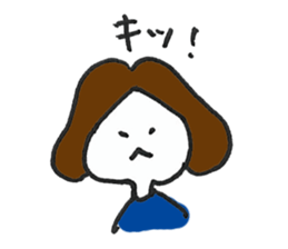 Lady's communication Sticker (JAPANESE) sticker #1942238