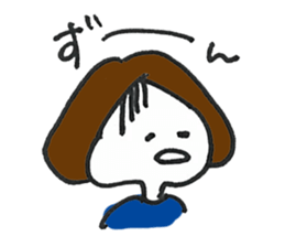 Lady's communication Sticker (JAPANESE) sticker #1942240