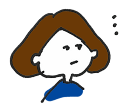 Lady's communication Sticker (JAPANESE) sticker #1942243