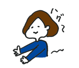 Lady's communication Sticker (JAPANESE) sticker #1942249