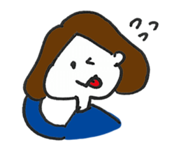 Lady's communication Sticker (JAPANESE) sticker #1942251