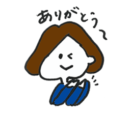 Lady's communication Sticker (JAPANESE) sticker #1942252