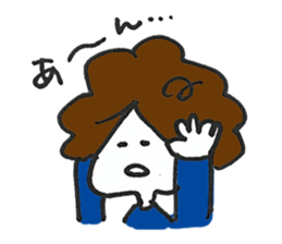 Lady's communication Sticker (JAPANESE) sticker #1942255