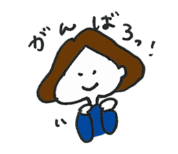 Lady's communication Sticker (JAPANESE) sticker #1942256