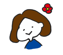 Lady's communication Sticker (JAPANESE) sticker #1942263