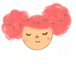 cotton candy girl sticker #1943237