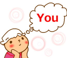 cotton candy girl sticker #1943247