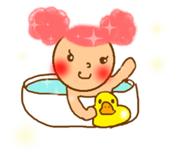 cotton candy girl sticker #1943249