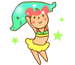 cotton candy girl sticker #1943250