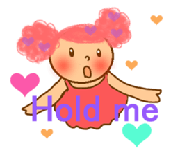 cotton candy girl sticker #1943251