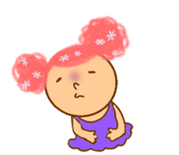 cotton candy girl sticker #1943252