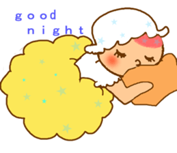 cotton candy girl sticker #1943253