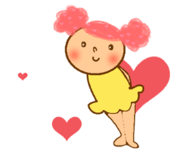 cotton candy girl sticker #1943254