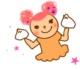 cotton candy girl sticker #1943256