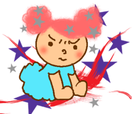 cotton candy girl sticker #1943257