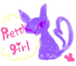 cotton candy girl sticker #1943264