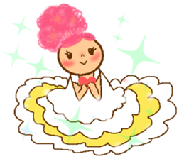 cotton candy girl sticker #1943273