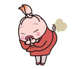 Office worker BOO of a pretty pig sticker #1943426