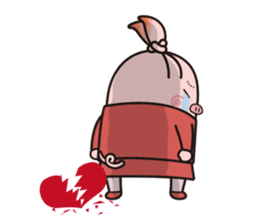 Office worker BOO of a pretty pig sticker #1943436