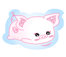 Angel Pig : MooNuum sticker #1943437