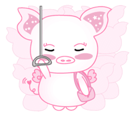 Angel Pig : MooNuum sticker #1943439