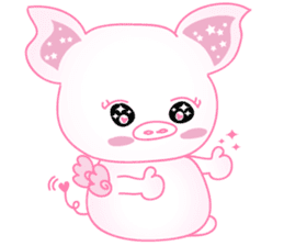 Angel Pig : MooNuum sticker #1943447