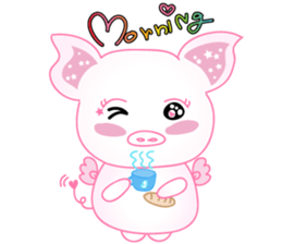 Angel Pig : MooNuum sticker #1943448