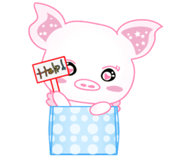 Angel Pig : MooNuum sticker #1943450