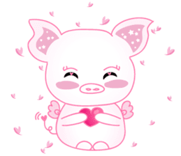 Angel Pig : MooNuum sticker #1943457
