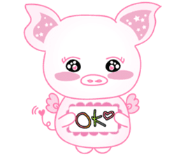 Angel Pig : MooNuum sticker #1943461