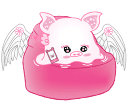 Angel Pig : MooNuum sticker #1943464