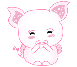 Angel Pig : MooNuum sticker #1943467