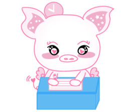 Angel Pig : MooNuum sticker #1943476