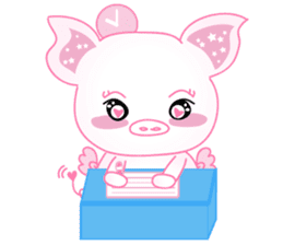 Angel Pig : MooNuum sticker #1943476