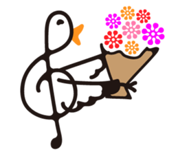 TREBLE CLEF BIRD sticker #1943680