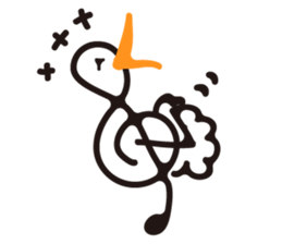 TREBLE CLEF BIRD sticker #1943689