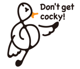TREBLE CLEF BIRD sticker #1943698