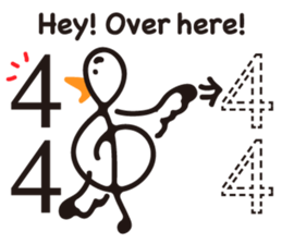 TREBLE CLEF BIRD sticker #1943700