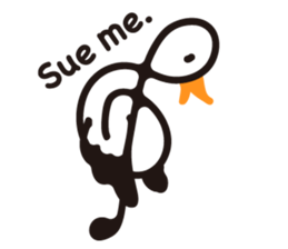 TREBLE CLEF BIRD sticker #1943712