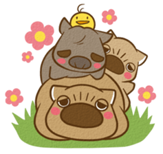 wombat friends sticker #1943889
