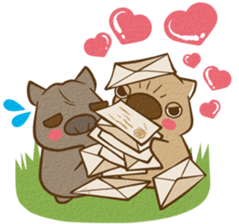 wombat friends sticker #1943912