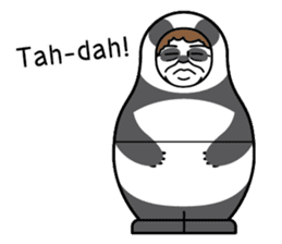 "Mrs. Matryoshka" english ver. sticker #1944762