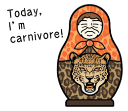 "Mrs. Matryoshka" english ver. sticker #1944765