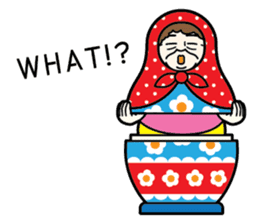 "Mrs. Matryoshka" english ver. sticker #1944768