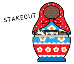 "Mrs. Matryoshka" english ver. sticker #1944769