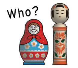 "Mrs. Matryoshka" english ver. sticker #1944770