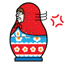 "Mrs. Matryoshka" english ver. sticker #1944775