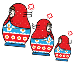 "Mrs. Matryoshka" english ver. sticker #1944776
