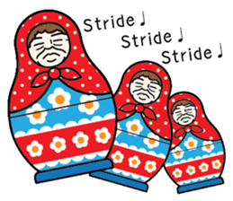 "Mrs. Matryoshka" english ver. sticker #1944779